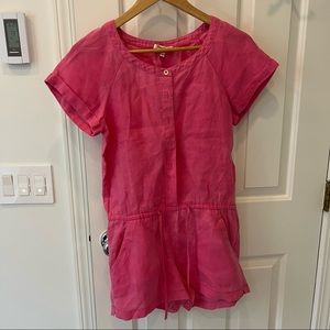 Vintage Juicy Couture Linen Pink Romper
